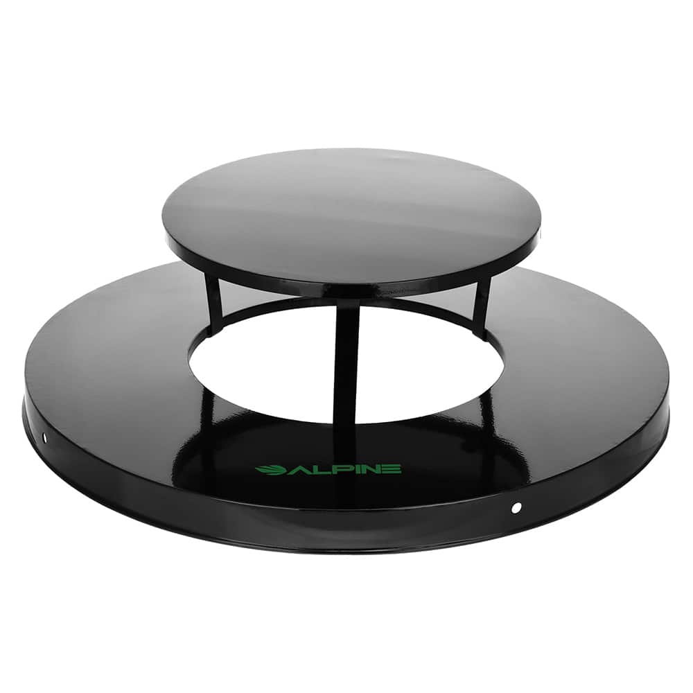 Alpine Industries - Trash Can & Recycling Container Lids; Lid Shape: Round ; Container Shape: Round ; Container Size Compatibility (Gal.): 38 ; Color/Finish: Black ; Brand Compatibility: Alpine Industries 479-38 ; Color: Black - Exact Tool & Supply