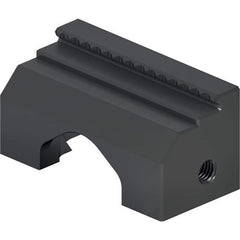 Schunk - Vise Jaws; Jaw Shape: Double Step ; Jaw Width (mm): 45.00 ; Jaw Width (Inch): 2 ; Jaw Width (Decimal Inch): 2 ; Jaw Height (mm): 22.00 ; Jaw Height (Inch): 1 - Exact Tool & Supply