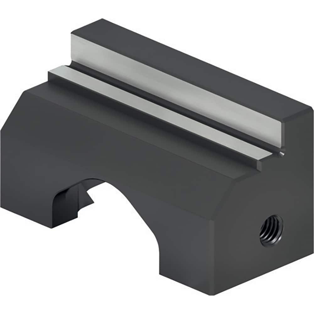 Schunk - Vise Jaws; Jaw Shape: Double Step ; Jaw Width (mm): 45.00 ; Jaw Width (Inch): 2 ; Jaw Width (Decimal Inch): 2 ; Jaw Height (mm): 24.00 ; Jaw Height (Inch): 1 - Exact Tool & Supply