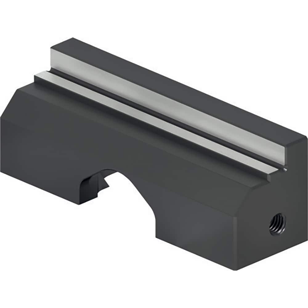 Schunk - Vise Jaws; Jaw Shape: Double Step ; Jaw Width (mm): 70.00 ; Jaw Width (Inch): 3 ; Jaw Width (Decimal Inch): 3 ; Jaw Height (mm): 24.00 ; Jaw Height (Inch): 1 - Exact Tool & Supply