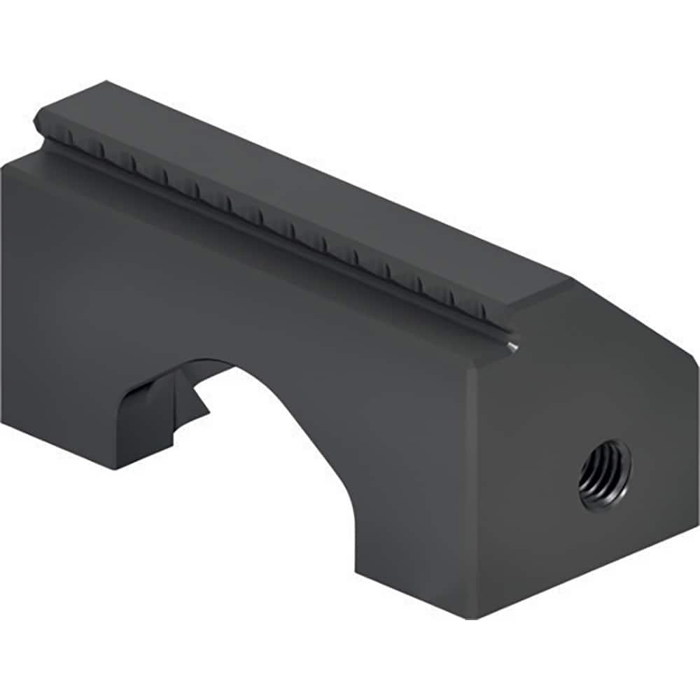 Schunk - Vise Jaws; Jaw Shape: Step ; Jaw Width (mm): 45.00 ; Jaw Width (Inch): 2 ; Jaw Width (Decimal Inch): 2 ; Jaw Height (mm): 22.00 ; Jaw Height (Inch): 1 - Exact Tool & Supply