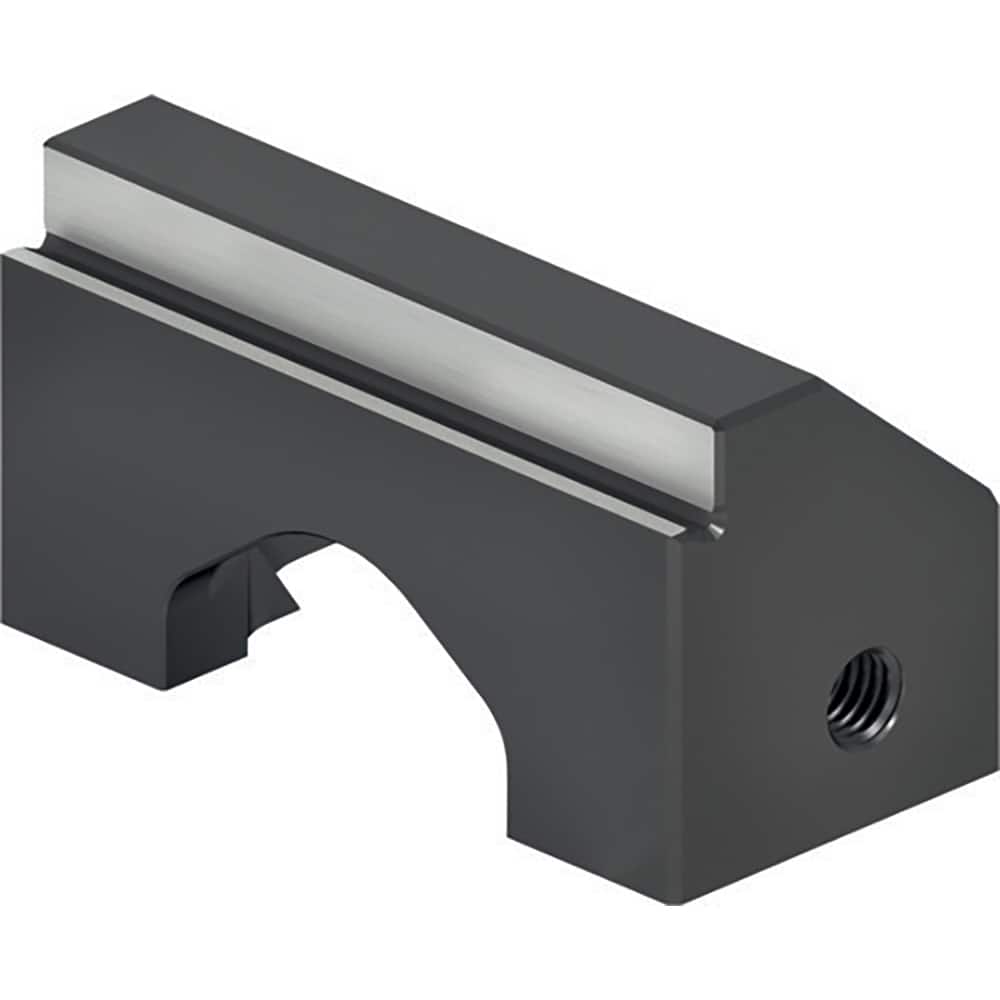 Schunk - Vise Jaws; Jaw Shape: Step ; Jaw Width (mm): 45.00 ; Jaw Width (Inch): 2 ; Jaw Width (Decimal Inch): 2 ; Jaw Height (mm): 24.00 ; Jaw Height (Inch): 1 - Exact Tool & Supply