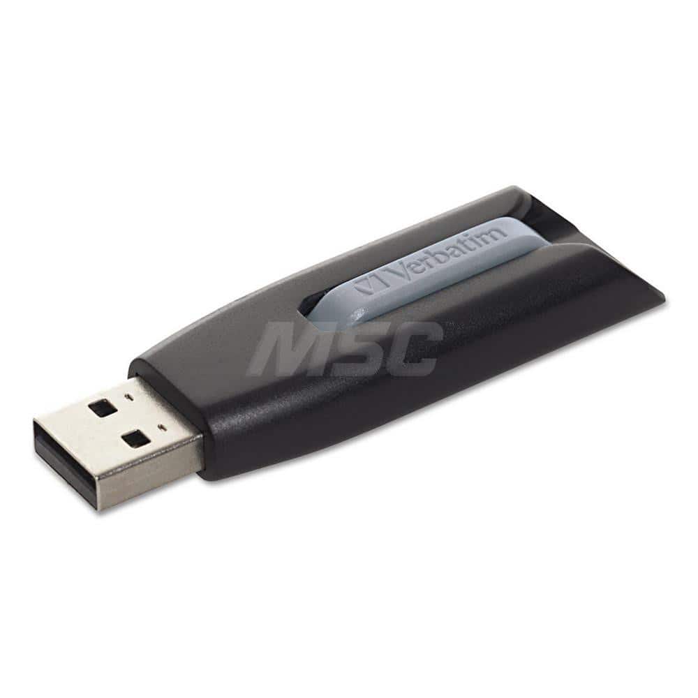 Verbatim - Office Machine Supplies & Accessories; Office Machine/Equipment Accessory Type: Flash Drive ; For Use With: Linux 2.4 & Later; Mac OS X 10.4 & Later; Windows XP; Vista; 7; 8; 10 ; Color: Black; Gray - Exact Tool & Supply