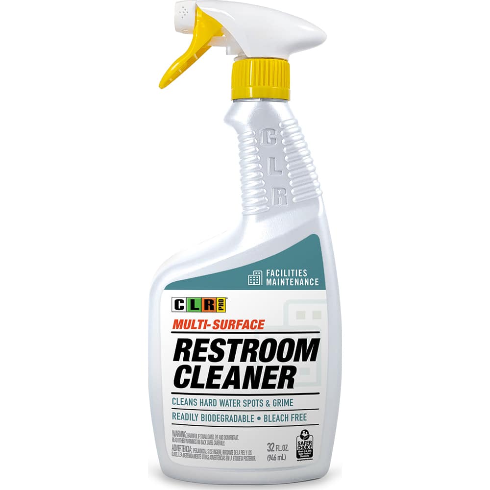 CLR Pro - Bathroom, Tile & Toilet Bowl Cleaners; Type: Bathroom Cleaner ; Application: Restrooms; Water Closets; Bathrooms; Rest Stop; Locker Rooms; Schools; Universities; Cafeterias ; Form: Liquid; Liquid Concentrate; Spray ; Container Size: 32 oz ; Con - Exact Tool & Supply