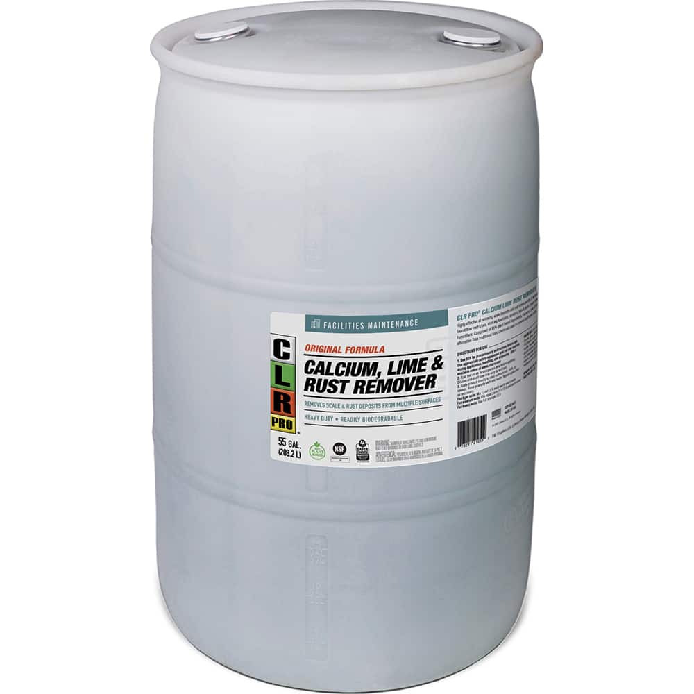 CLR Pro - All-Purpose Cleaners & Degreasers; Type: Calcium, Lime & Rust Remover; Cleaner/Degreaser ; Container Type: Drum ; Container Size: 55 Gal ; Scent: Acidic; Slight ; Form: Liquid; Liquid Concentrate ; Material Application: Automotive; Bathrooms; B - Exact Tool & Supply