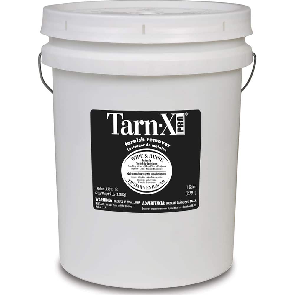 Tarn-X PRO - Metal, Stone & Furniture Polishes & Cleaners; Type: Tarnish Remover; Metal Cleaner ; Form: Liquid ; Container Size (Gal.): 5.00 ; Container Type: Pail ; Scent: Acidic - Exact Tool & Supply