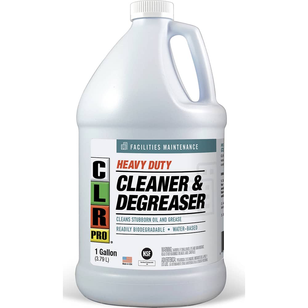 CLR Pro - All-Purpose Cleaners & Degreasers; Type: Non-Chlorinated Heavy Duty Degreaser; Cleaner/Degreaser ; Container Type: Jug w/Handle ; Container Size: 1 Gal ; Scent: Soapy ; Form: Liquid; Liquid Concentrate ; Material Application: Asphalt; Auto Bodi - Exact Tool & Supply