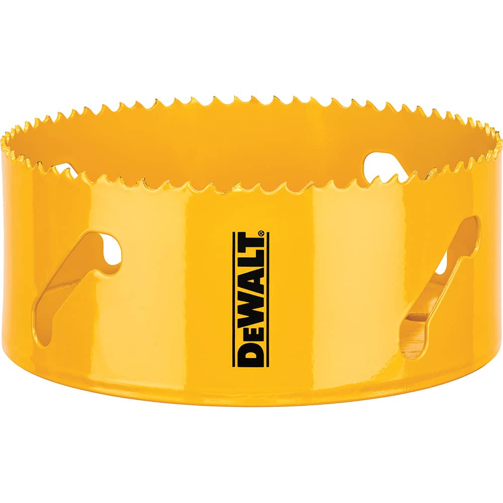 DeWALT - Hole Saws; Saw Diameter (Inch): 5 ; Cutting Depth (Inch): 1-3/4 ; Saw Material: Bi-Metal ; Cutting Edge Style: Toothed Edge ; Material Application: Metal; Plastic; Wood - Exact Tool & Supply