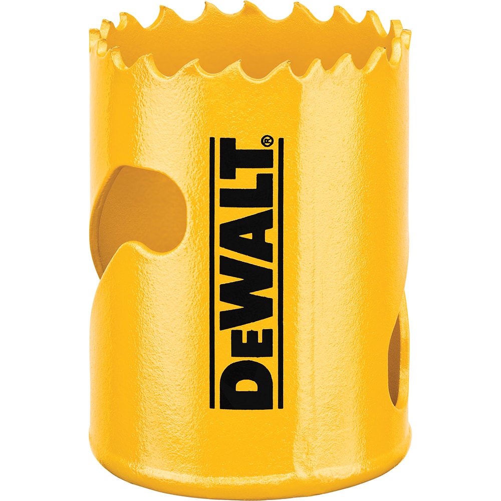 DeWALT - Hole Saws; Saw Diameter (Inch): 1-9/16 ; Cutting Depth (Inch): 1-3/4 ; Saw Material: Bi-Metal ; Cutting Edge Style: Toothed Edge ; Material Application: Metal; Plastic; Wood - Exact Tool & Supply