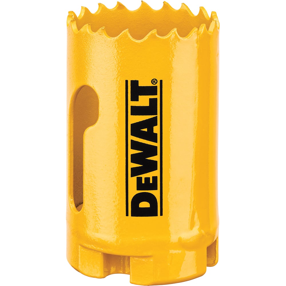 DeWALT - Hole Saws; Saw Diameter (Inch): 1-7/16 ; Cutting Depth (Inch): 1-3/4 ; Saw Material: Bi-Metal ; Cutting Edge Style: Toothed Edge ; Material Application: Metal; Plastic; Wood - Exact Tool & Supply