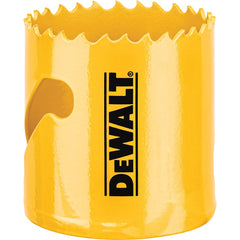 DeWALT - Hole Saws; Saw Diameter (Inch): 2-1/16 ; Cutting Depth (Inch): 1-3/4 ; Saw Material: Bi-Metal ; Cutting Edge Style: Toothed Edge ; Material Application: Metal; Plastic; Wood - Exact Tool & Supply