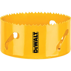 DeWALT - Hole Saws; Saw Diameter (Inch): 4-1/2 ; Cutting Depth (Inch): 1-3/4 ; Saw Material: Bi-Metal ; Cutting Edge Style: Toothed Edge ; Material Application: Metal; Plastic; Wood ; Pipe Tap Compatibility (Inch): 2-1/2 - Exact Tool & Supply