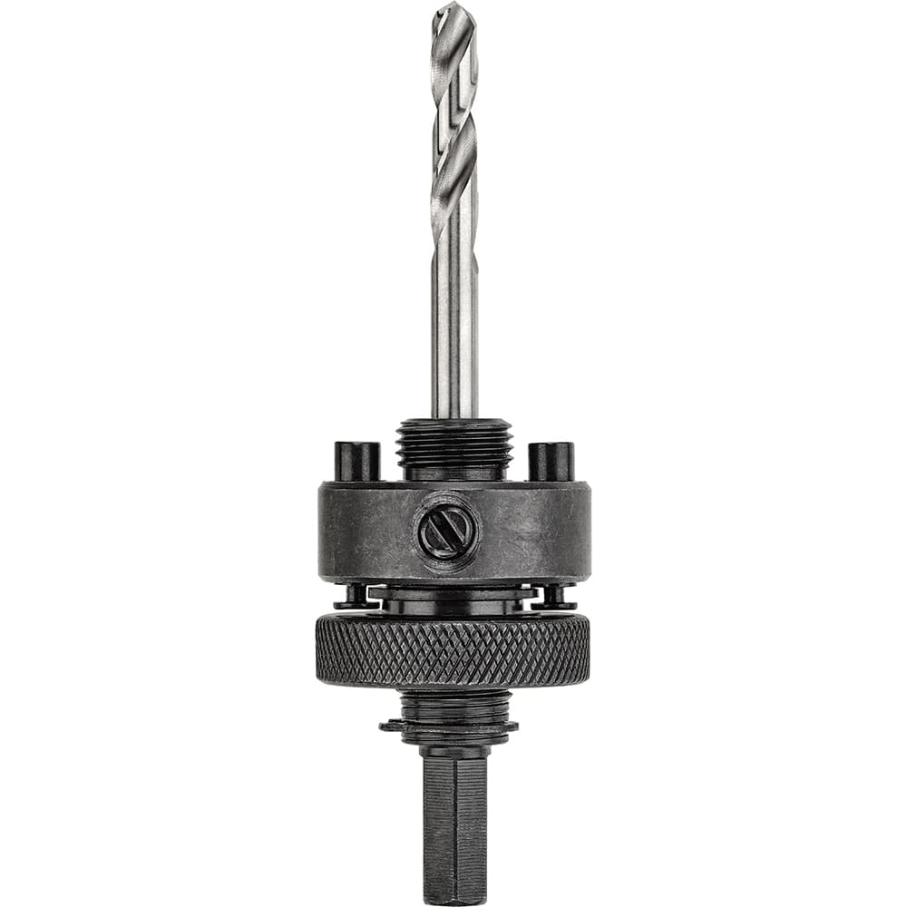 DeWALT - Hole-Cutting Tool Arbors; Tool Compatibility: Hole Saws ; Minimum Tool Diameter Compatibility (Inch): 1-1/4 ; Maximum Tool Diameter Compatibility (Inch): 6 ; Shank Type: Hex ; Shank Cross-Section Shape: Hex ; Integral Pilot Type: None - Exact Tool & Supply