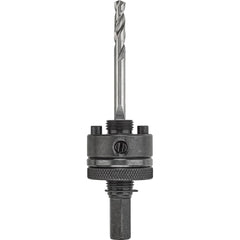 DeWALT - Hole-Cutting Tool Arbors; Tool Compatibility: Hole Saws ; Minimum Tool Diameter Compatibility (Inch): 1-1/4 ; Maximum Tool Diameter Compatibility (Inch): 6 ; Shank Type: Hex ; Shank Cross-Section Shape: Hex ; Integral Pilot Type: None - Exact Tool & Supply