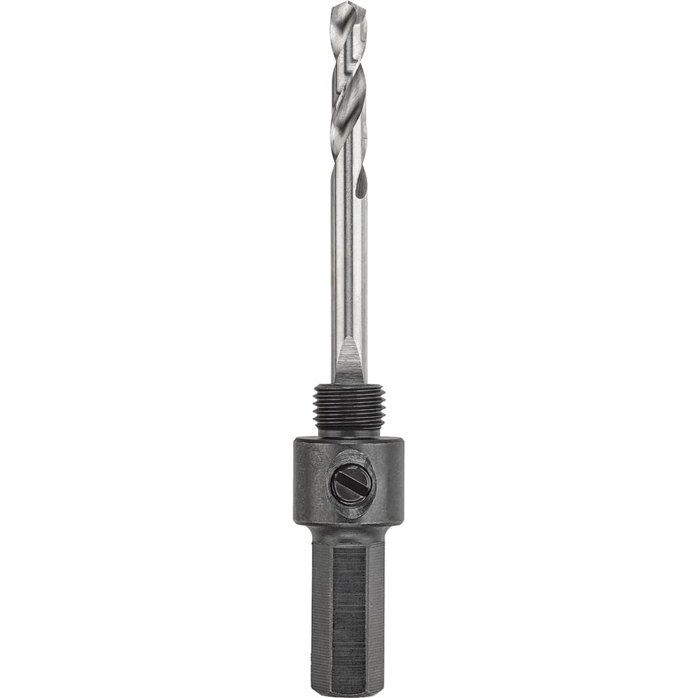 DeWALT - Hole-Cutting Tool Arbors; Tool Compatibility: Hole Saws ; Minimum Tool Diameter Compatibility (Inch): 1-1/4 ; Maximum Tool Diameter Compatibility (Inch): 6 ; Shank Type: Hex ; Shank Cross-Section Shape: Hex ; Integral Pilot Type: None - Exact Tool & Supply