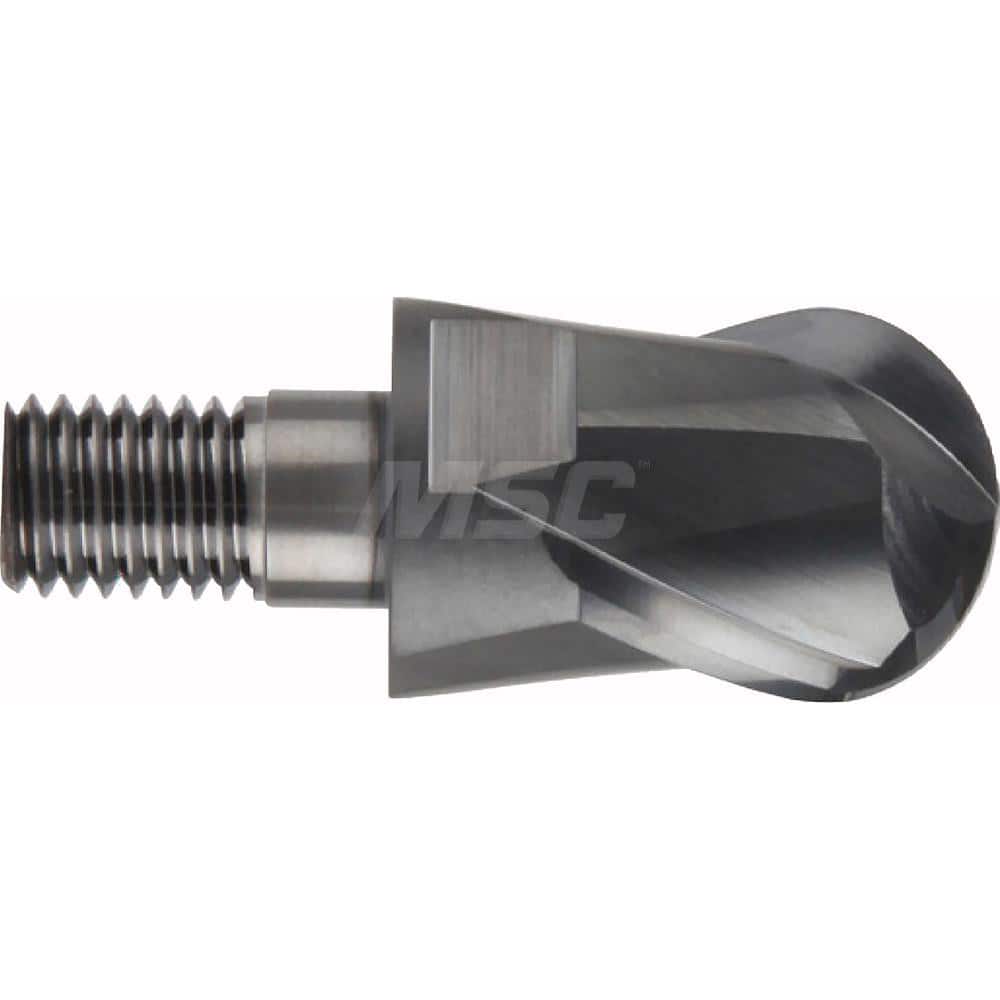 YG-1 - Ball End Mill Heads; Mill Diameter (Inch): 3/4 ; Mill Diameter (Decimal Inch): 0.7500 ; Number of Flutes: 2 ; Length of Cut (Inch): 3/4 ; Connection Type: M10 ; Overall Length (mm): 48.0000 - Exact Tool & Supply