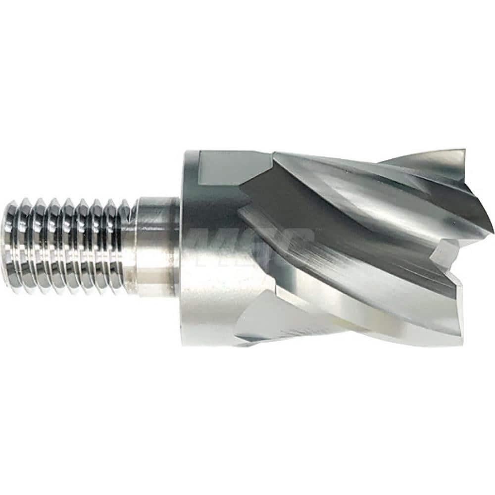 YG-1 - Square End Mill Heads; Mill Diameter (Inch): 5/8 ; Mill Diameter (Decimal Inch): 0.6250 ; Number of Flutes: 4 ; Length of Cut (Inch): 5/8 ; Length of Cut (Decimal Inch): 0.6250 ; Connection Type: M8 - Exact Tool & Supply