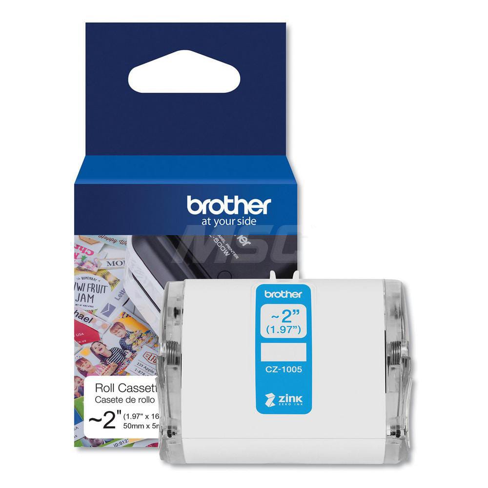 Brother - Office Machine Supplies & Accessories; Office Machine/Equipment Accessory Type: Cassette ; For Use With: VC-500W ; Color: White - Exact Tool & Supply