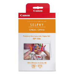 Canon - Office Machine Supplies & Accessories; Office Machine/Equipment Accessory Type: Ink & Paper Combo ; For Use With: SELPHY CP1300 Black Wireless Compact Photo Printer & Battery Pack Bundle; PCP-CP400; SELPHY CP910 White Wireless; SELPHY CP910 Black - Exact Tool & Supply