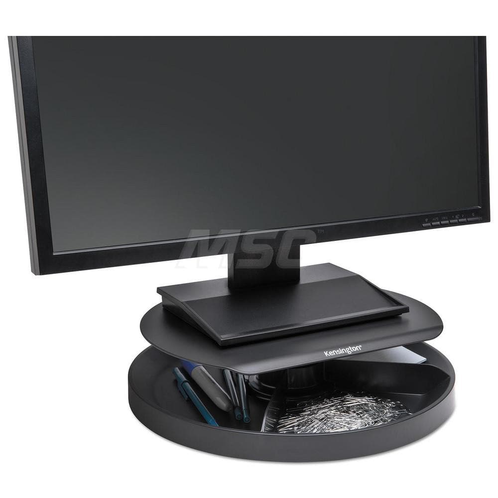 ACCO - Office Machine Supplies & Accessories; Office Machine/Equipment Accessory Type: Monitor Stand ; For Use With: Flat Panel (LCD) Monitors Up To 40 lb ; Color: Black - Exact Tool & Supply