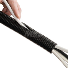 D-Line - Office Machine Supplies & Accessories; Office Machine/Equipment Accessory Type: Cable Tube ; For Use With: Behind Desks ; Color: Black - Exact Tool & Supply