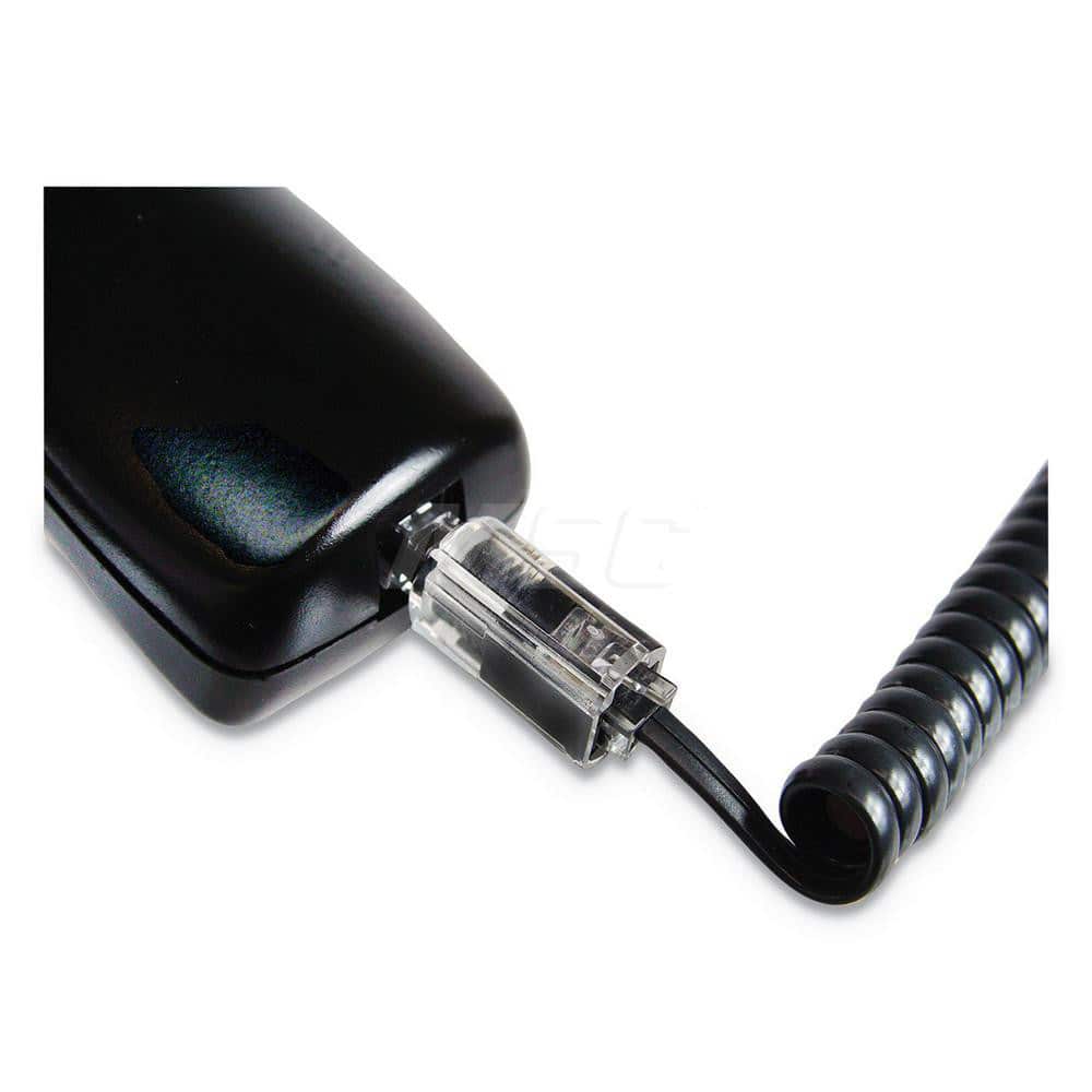 Artistic - Office Machine Supplies & Accessories; Office Machine/Equipment Accessory Type: Cord Detangler ; For Use With: Office Telephone ; Color: Clear; Black - Exact Tool & Supply