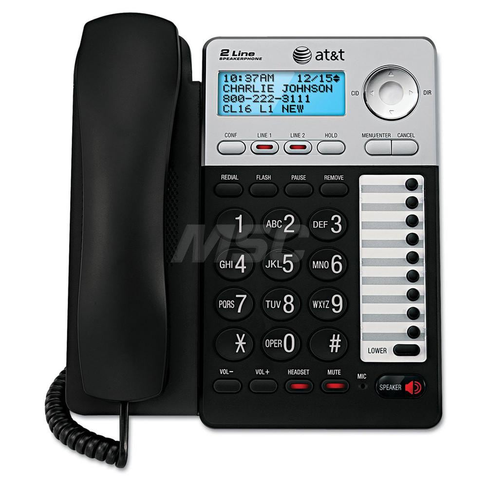 vtech - Office Machine Supplies & Accessories; Office Machine/Equipment Accessory Type: Speakerphone ; For Use With: Office Use ; Contents: (2) Line Cords; Handset Cord; Power Supply ; Color: Black; Silver - Exact Tool & Supply