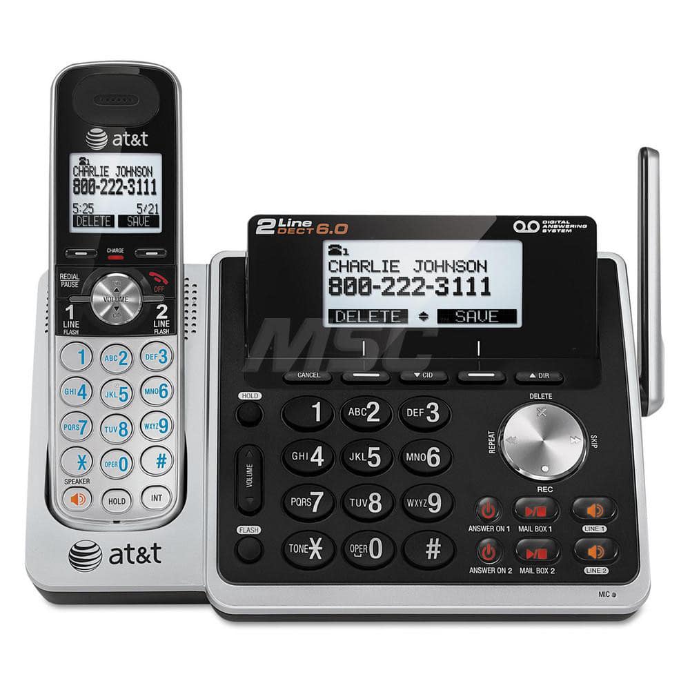 vtech - Office Machine Supplies & Accessories; Office Machine/Equipment Accessory Type: Digital Answering System ; For Use With: Office Use ; Contents: (2) Telephone Line Cords; Battery Compartment Cover; Battery for Cordless Handset; Belt Clip; Power Ad - Exact Tool & Supply