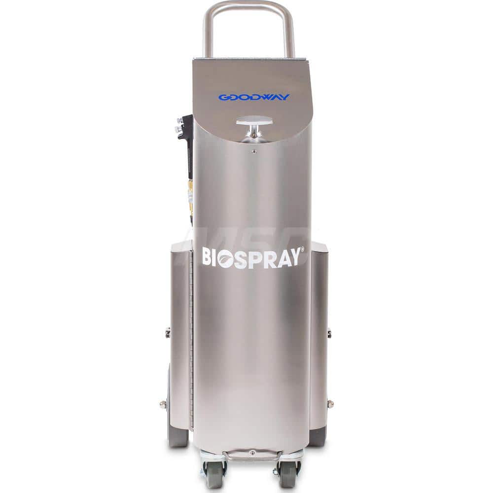 Goodway - Electrostatic Sanitizing Equipment; Type: Disinfectant Sprayer ; For Use With: BIO-SPRAY-10 ; Material: Stainless Steel ; Includes: 10lb Tank; Micro-Droplet Spray Gun; 20' Hose - Exact Tool & Supply