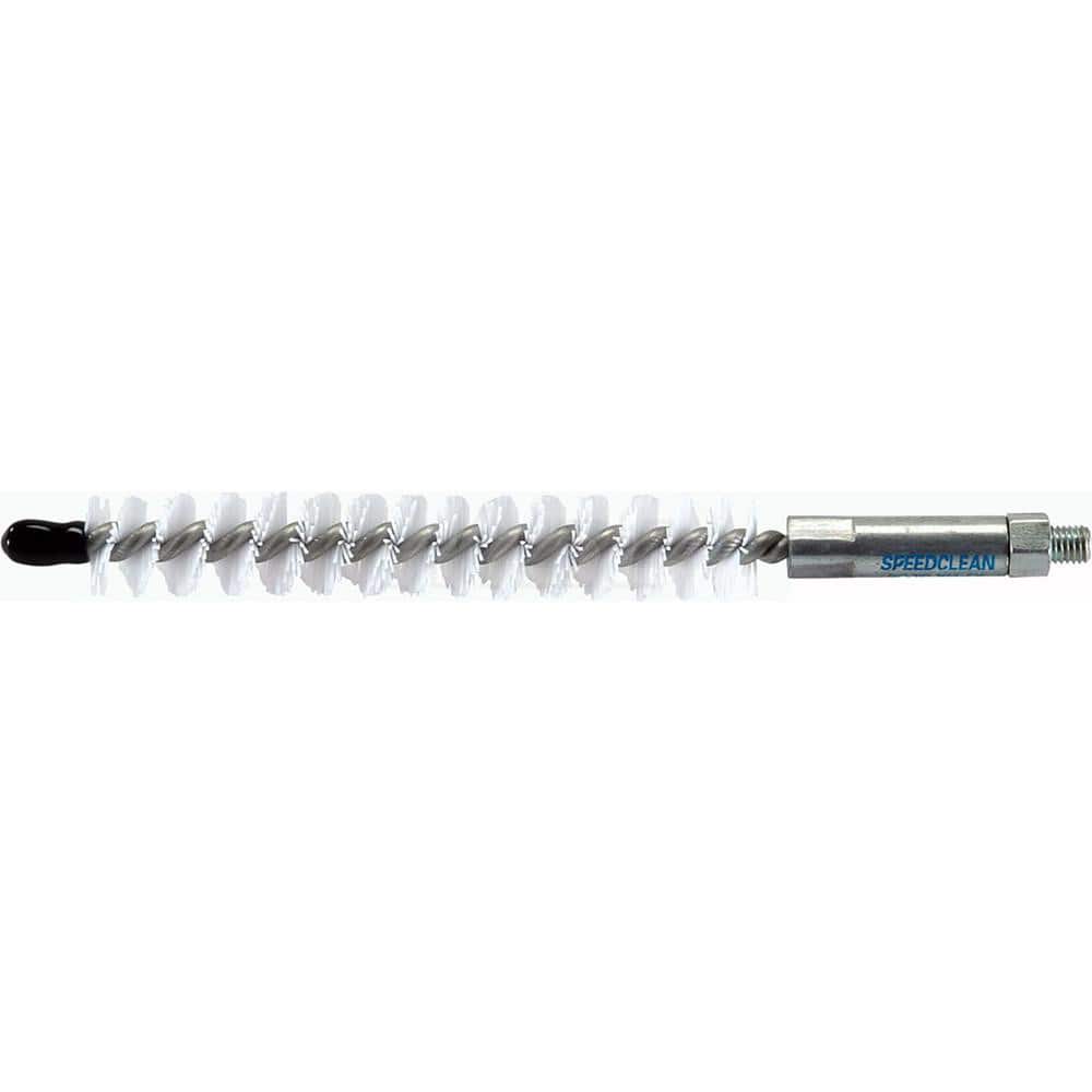 Goodway - Internal Tube Brushes & Scrapers; Type: Nylon Single Stem/Single Spiral Tube Brush ; Diameter (Inch): 13/16 ; Brush/Scraper Length: 4 (Inch); Overall Length (Inch): 6 ; Connection Type: Threaded ; Brush/Scraper Material: Nylon - Exact Tool & Supply