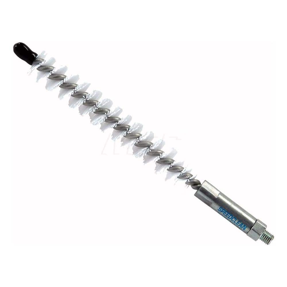 Goodway - Internal Tube Brushes & Scrapers; Type: Nylon Single Stem/Single Spiral Tube Brush ; Diameter (Inch): 7/8 ; Brush/Scraper Length: 4 (Inch); Overall Length (Inch): 6 ; Connection Type: Threaded ; Brush/Scraper Material: Nylon - Exact Tool & Supply