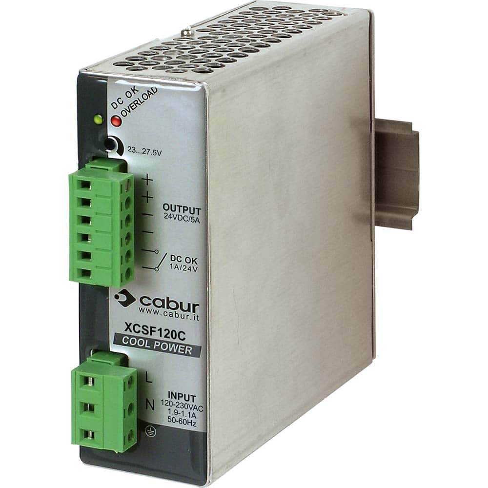 Automation Systems Interconnect - Power Supplies; Mounting Type: DIN Rail ; Output Wattage: 120 ; Maximum Input Voltage: 264 VAC ; Minimum Input Voltage: 90 VAC ; Number of Outputs: 2 ; Output Voltage: 24 VDC - Exact Tool & Supply