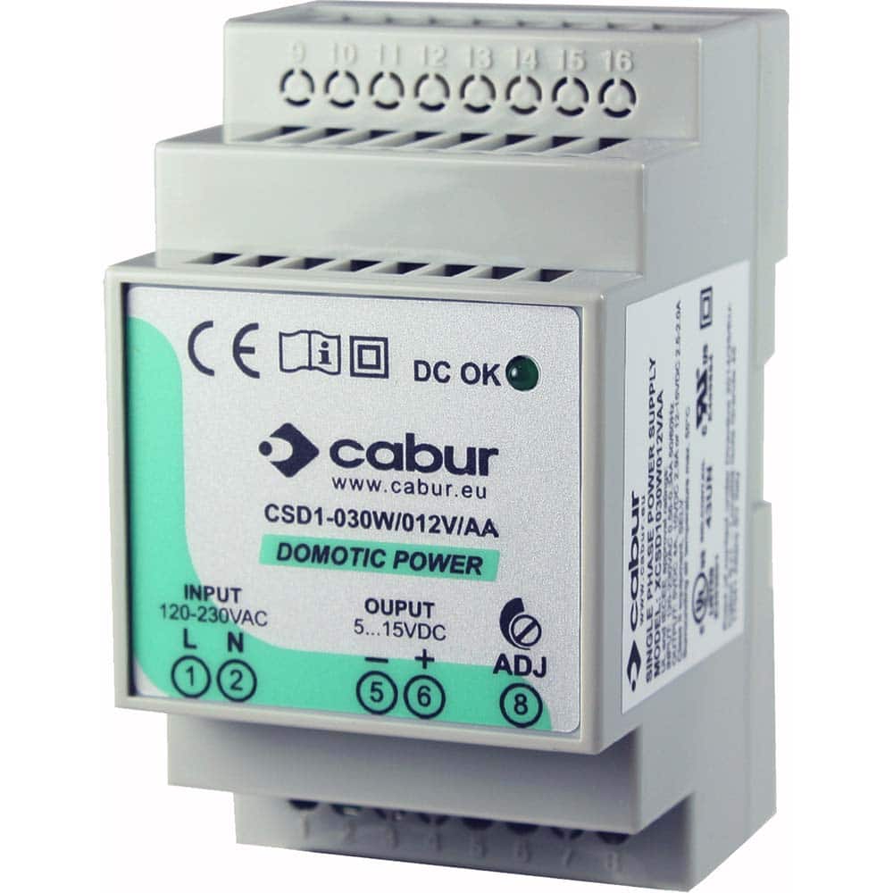 Automation Systems Interconnect - Power Supplies; Mounting Type: DIN Rail ; Output Wattage: 30 ; Maximum Input Voltage: 264 VAC ; Minimum Input Voltage: 85 VAC ; Number of Outputs: 1 ; Output Voltage: 12 VDC - Exact Tool & Supply
