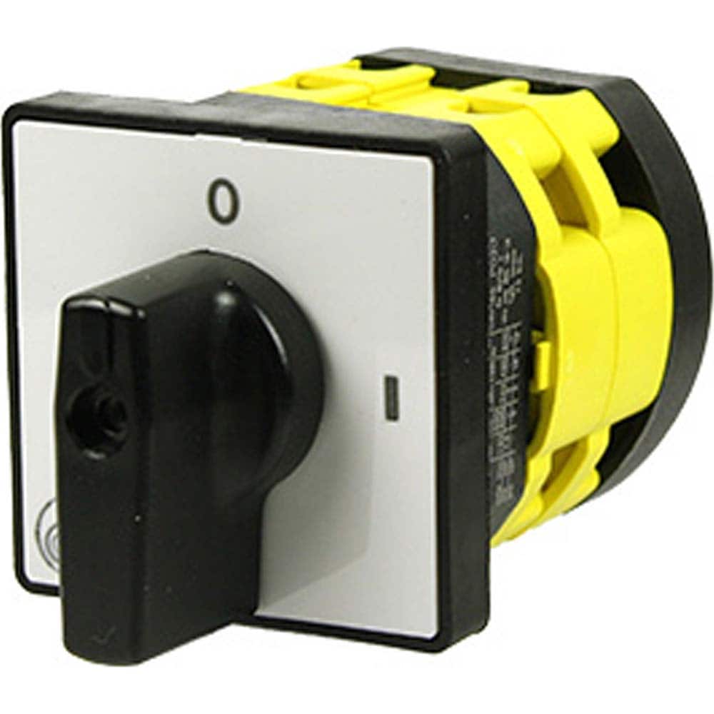 Automation Systems Interconnect - Cam & Disconnect Switches; Enclosure Type: Open ; Fused: NonFused ; Amperage: 20 ; Contact Form: SPDT ; Voltage: 600 VAC ; Horsepower at 3 Phase: 2 @ 240 V - Exact Tool & Supply