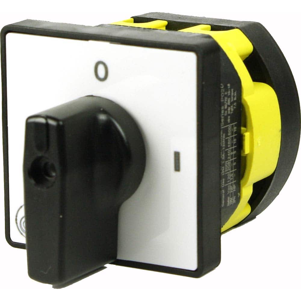 Automation Systems Interconnect - Cam & Disconnect Switches; Enclosure Type: Open ; Fused: NonFused ; Amperage: 20 ; Contact Form: SPST ; Voltage: 600 VAC ; Horsepower at 1 Phase: 2 @ 240 VAC - Exact Tool & Supply