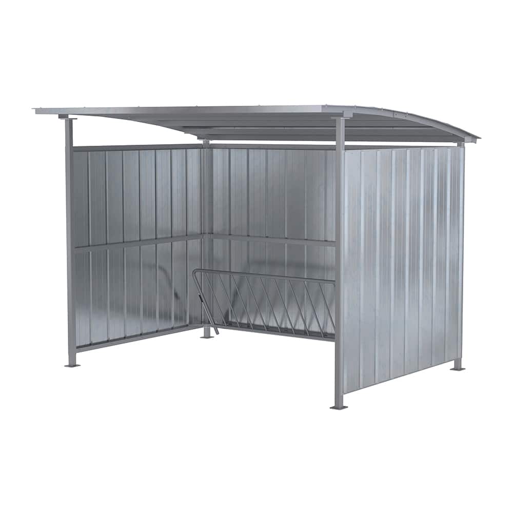 Vestil - Shelters; Type: Horizontal Storage Shed ; Width (Feet): 10.00 ; Depth: 95.50 ; Height (Feet): 7'5" ; Color: Silver ; Style: Multi-Duty - Exact Tool & Supply