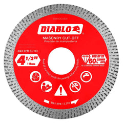 Freud - Wet & Dry-Cut Saw Blades; Blade Diameter (Inch): 4-1/2 ; Blade Material: Diamond-Tipped ; Arbor Style: Standard Round ; Arbor Hole Diameter (Inch): 0.7874; 5/8; 7/8 ; Arbor Hole Diameter (Decimal Inch): 0.7874; 5/8; 7/8 ; Application: Cutting Mas - Exact Tool & Supply