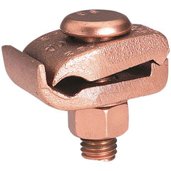 Burndy - Grounding Clamps; Clamp Type: Grounding Clamp ; Compatible Wire Size (AWG): 2/0 ; Compatible Wire Size (kcmil): 250 ; Overall Length (Inch): 1-1/4 ; Overall Length (Decimal Inch): 1-1/4 ; Material: Copper Alloy - Exact Tool & Supply