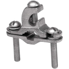 Burndy - Grounding Clamps; Clamp Type: Grounding Clamp ; Compatible Rod Diameter (Inch): 3/8-1 ; Minimum Compatible Pipe Size (Inch): 1/2 ; Maximum Compatible Pipe Size (Inch): 1 ; Compatible Wire Size (AWG): 10-2 ; Overall Length (Inch): 2.28 - Exact Tool & Supply