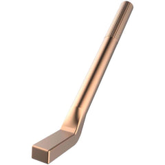 Burndy - Grounding Clamps; Clamp Type: Grounding Clamp ; Compatible Rod Diameter (Inch): 1/4 ; Compatible Wire Size (AWG): 6 ; Compatible Wire Size (kcmil): 250-500 ; Overall Length (Inch): 4.81 ; Overall Length (Decimal Inch): 4.81 - Exact Tool & Supply