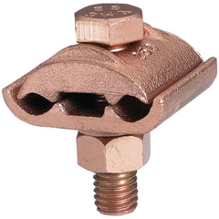 Burndy - Grounding Clamps; Clamp Type: Grounding Clamp ; Compatible Wire Size (AWG): 2/0 ; Compatible Wire Size (kcmil): 250 ; Overall Length (Inch): 1-1/4 ; Overall Length (Decimal Inch): 1-1/4 ; Material: Copper Alloy - Exact Tool & Supply