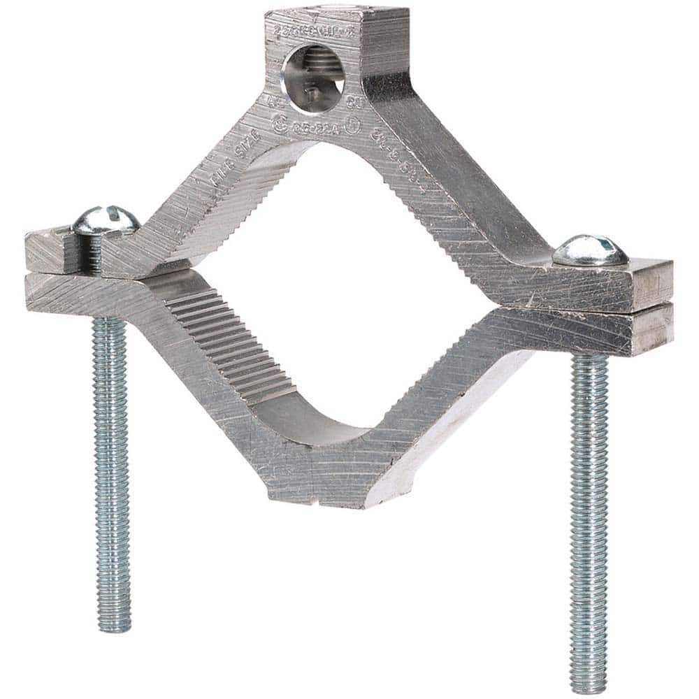 Burndy - Grounding Clamps; Clamp Type: Grounding Clamp ; Compatible Wire Size (AWG): 14-1/0 ; Overall Length (Inch): 2-1/4 ; Overall Length (Decimal Inch): 2-1/4 ; Material: Copper Alloy ; Standards Met: EU RoHS Indicator; RoHS CM Compliant; UL 467; UL L - Exact Tool & Supply