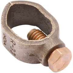 Burndy - Grounding Clamps; Clamp Type: Grounding Clamp ; Compatible Rod Diameter (Inch): 5/8 ; Compatible Wire Size (AWG): 10-2 ; Overall Length (Inch): 1.95 ; Overall Length (Decimal Inch): 1.95 ; Material: Copper Alloy - Exact Tool & Supply