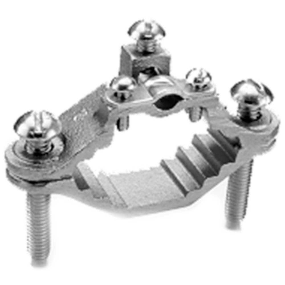 Burndy - Grounding Clamps; Clamp Type: Grounding Clamp ; Minimum Compatible Pipe Size (Inch): 1/2 ; Maximum Compatible Pipe Size (Inch): 1 ; Compatible Wire Size (AWG): 10-2 ; Overall Length (Inch): 2.34 ; Overall Length (Decimal Inch): 2.34 - Exact Tool & Supply