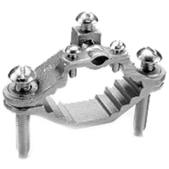 Burndy - Grounding Clamps; Clamp Type: Grounding Clamp ; Minimum Compatible Pipe Size (Inch): 1/2 ; Maximum Compatible Pipe Size (Inch): 1 ; Compatible Wire Size (AWG): 10-2 ; Overall Length (Inch): 2.34 ; Overall Length (Decimal Inch): 2.34 - Exact Tool & Supply
