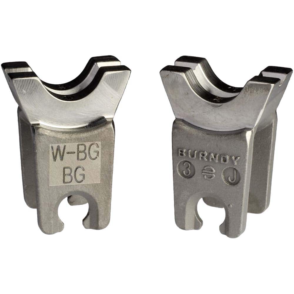 Burndy - Crimper Dies; Tool Type: W-Die ; Size: 0.75" x 1.38" ; Color: Stainless Steel ; For Use With: MD6; MD7 Mechanical; Y500CTHS Hydraulic; PAT600 and PATMD Battery Actuated Crimpers - Exact Tool & Supply