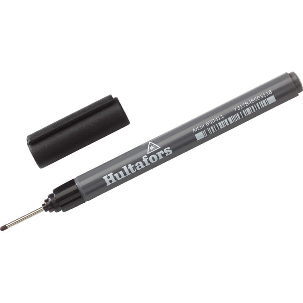 Hultafors - Markers & Paintsticks; Type: Inkhole ; Color: Black ; Ink Type: Liquid Ink ; Tip Type: Felt - Exact Tool & Supply