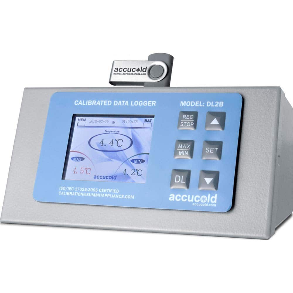 Accucold - Temperature Recorders; Type: Data Logger ; Recording Time: 10 Seconds - Exact Tool & Supply
