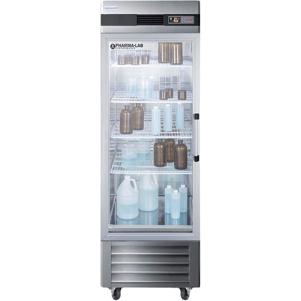 Accucold - Laboratory Refrigerators and Freezers; Type: Pharmacy, Medical-Laboratory Refrigerator ; Volume Capacity: 23 Cu. Ft. ; Minimum Temperature (C): 2.00 ; Maximum Temperature (C): 8.00 ; Width (Inch): 27.5 ; Depth (Inch): 31.0 - Exact Tool & Supply