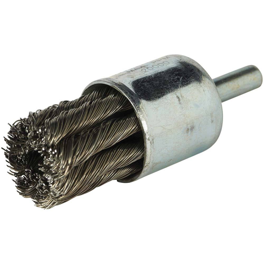 Norton - End Brushes Brush Diameter (Inch): 1 Fill Material: Carbon Steel - Exact Tool & Supply